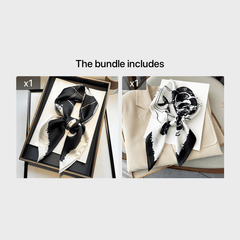 Silk Square Scarf Women Wrap Headkerchief Hijab Beach Stoles Hair Band