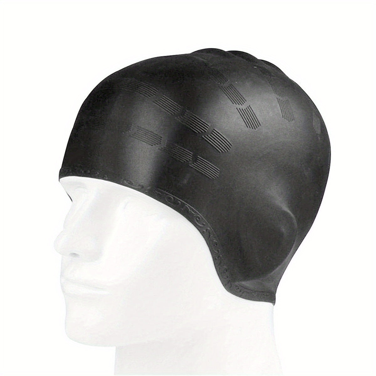 Silicone Swimming Cap with Ear Pockets for Long Hair