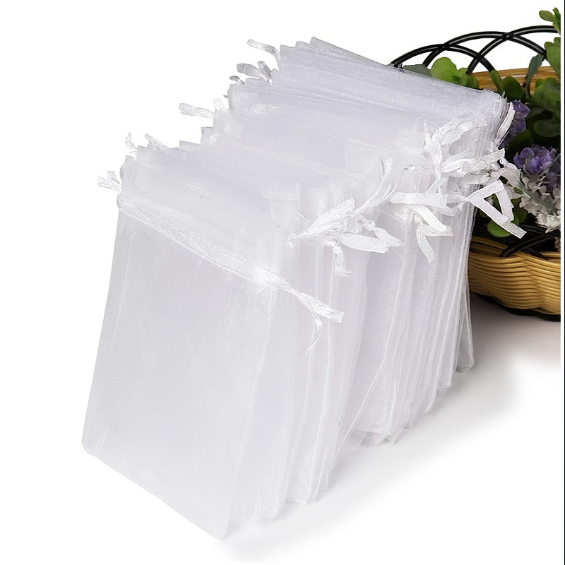 20pcs Drawstring Mesh Bags Wedding Gift Bags for Parties