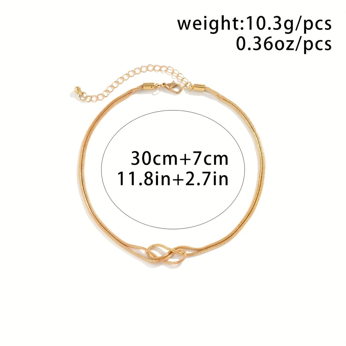 Braided Chain Necklace for Women