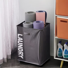 Portable Yoga Mat Storage Basket with Wheel