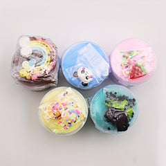 Soft Fluffy Butter Slime Kit for Kids Girls & Boys