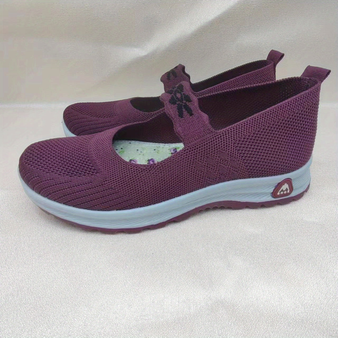 Women's Breathable Knit Sneakers Casual Slip On Outdoor Shoes