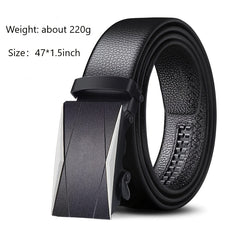 Men's Metal Automatic Buckle High Belt For Business
