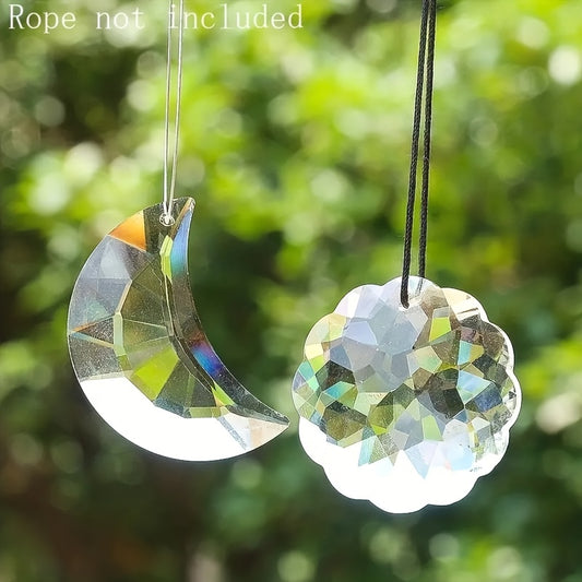 1pc 50mm Clear Crystal Pendant Prism Sun Catcher Chandelier