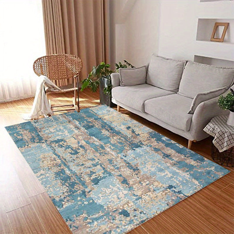 Bohemian Tribal Area Rug Modern Abstract Design