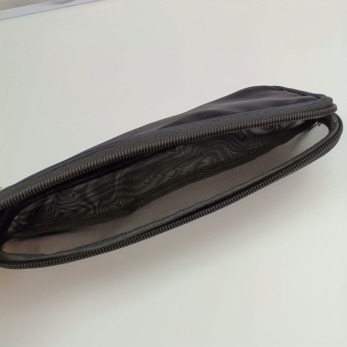 Breathable Mesh Makeup Brush Pouch Toiletry Bag Travel Toothbrush Bag