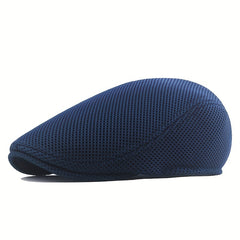 Men's Breathable Mesh Newsboy Cap for Driving