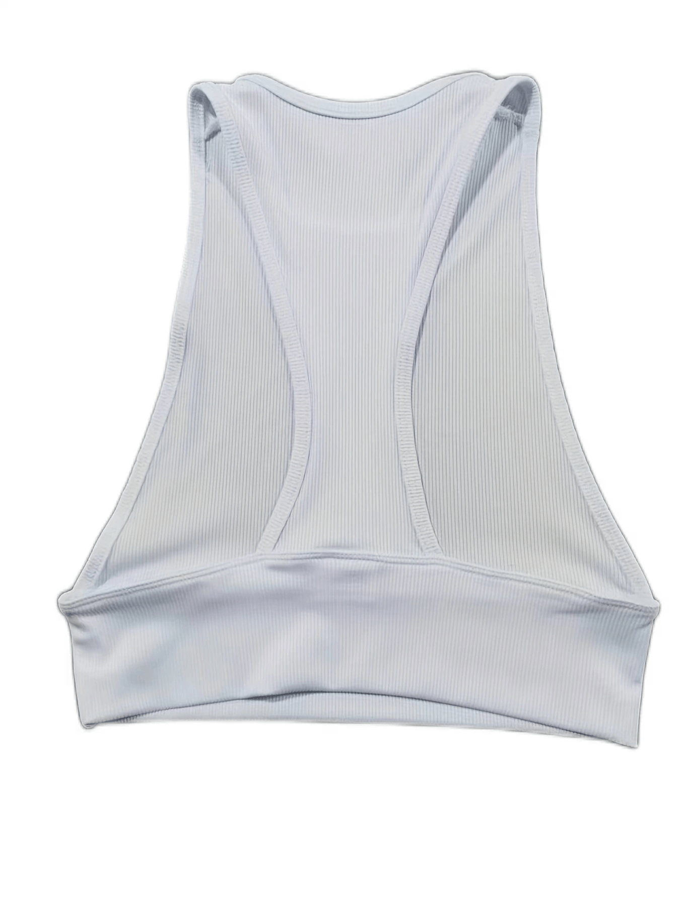 Solid Crew Neck Crop Tank Top Casual Racerback Sleeveless Tank Top