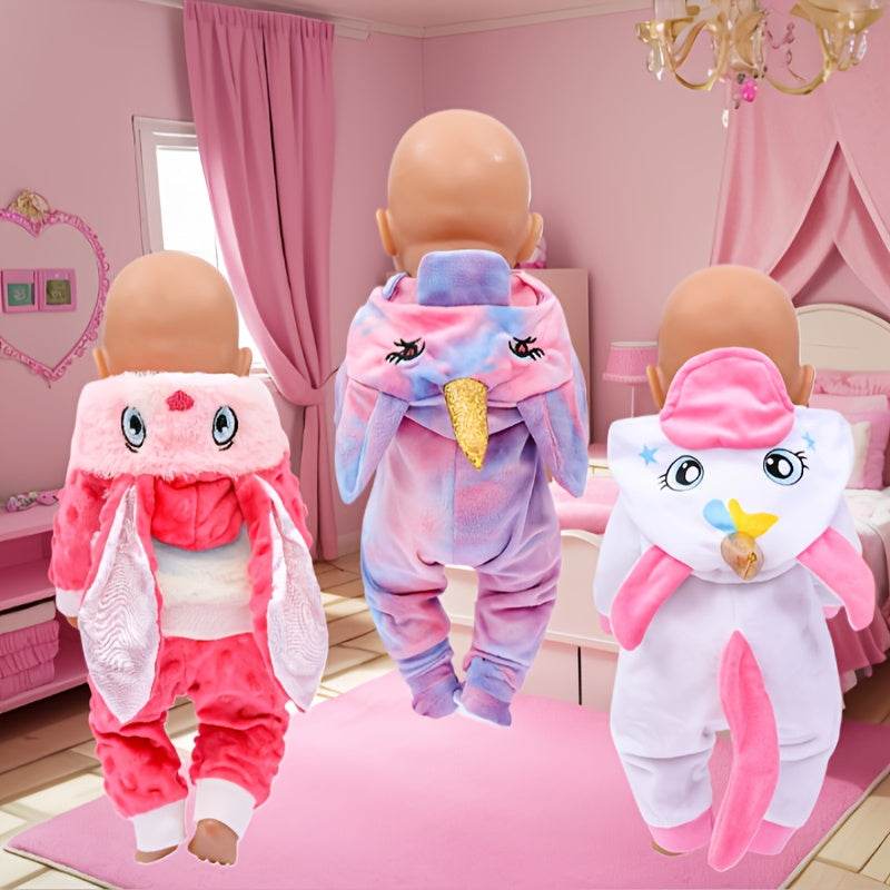 Unicorn Set for 35 56 45 Doll Accessories Pink Bunny Outfit Purple Pink Unicorn