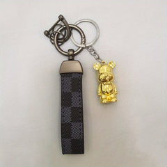 Metal Violence Bear Key Chain for Men, Car Key Backpack Pendant Gift