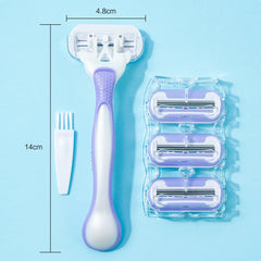 1 Handle + 4 Spare Head Epilator Set