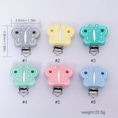 Silicone Butterfly Pacifier Clip