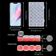 28 Grid Diamond Painting Collection Box Plastic Embroidery Accessories