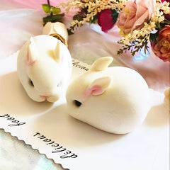 Mini Soft Rabbit Toy Simulation Rabbit Toy Desktop Ornament