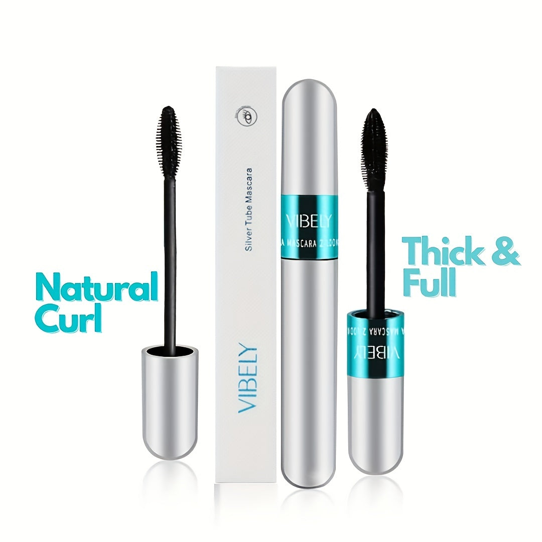 4D Silk Fiber Mascara Waterproof Lengthening & Thickening No Clumping