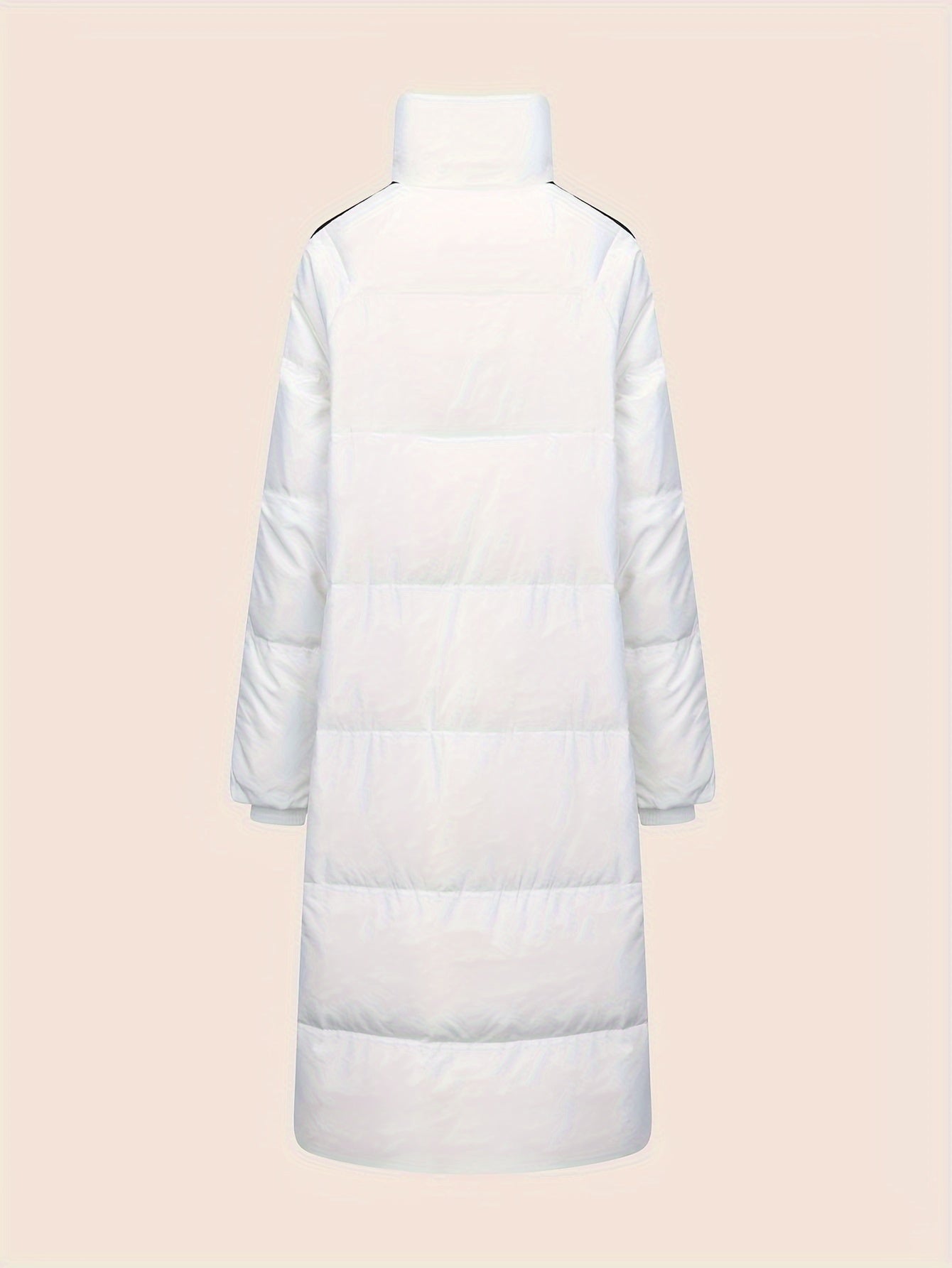 Women's Long Down Jacket High Neck Warm Winter Coat