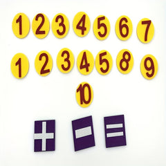 Montessori Felt Finger Numbers Math Toys Counting Educational Board