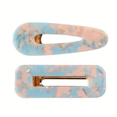 2pcs Graphic Hair Clip Minimalist Snap Clip Vintage Headwear