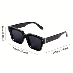 Men's Casual Square Frame PC Sunglasses for Outdoor Party
