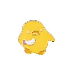 Rose Maiden Pink & Duck Enamel Brooch