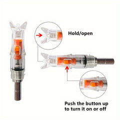 6pcs LED Light Arrow Nocks For 7.62mm Carbon Arrow