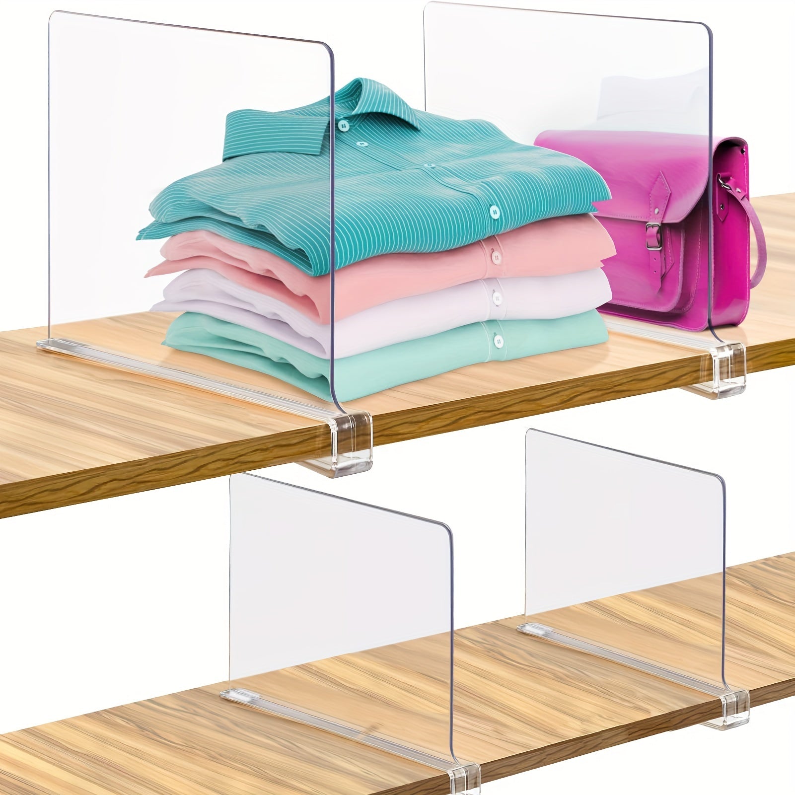 Detachable Storage Organizer with Plastic Shelves
