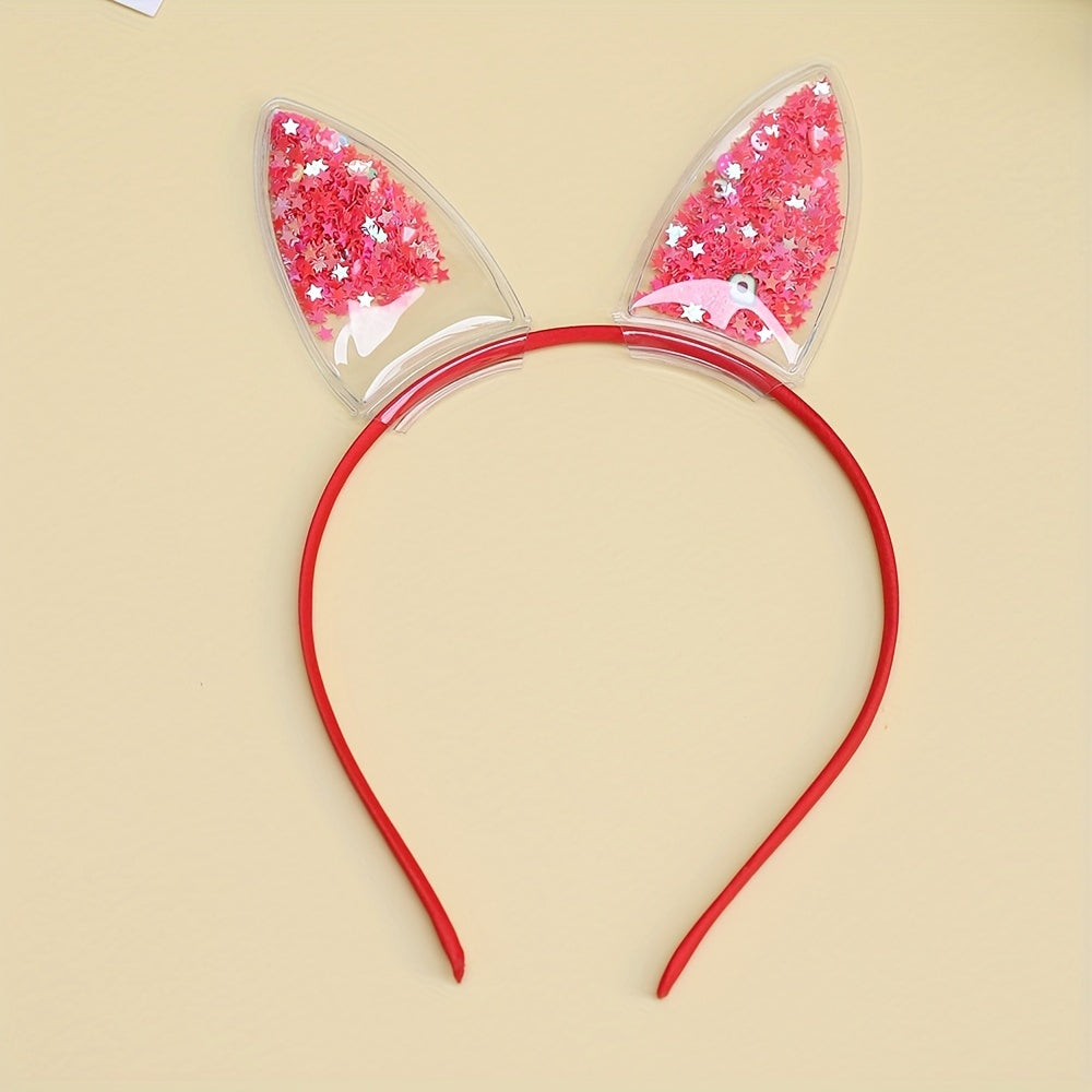 Glitter Star Sequin Inlaid Headband for Baby Girls