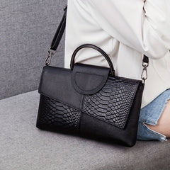 Crocodile Pattern Crossbody Bag PU Leather Clutch Purse