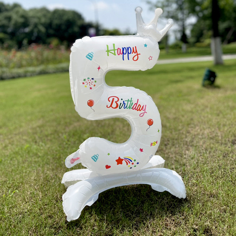 DIY Number Balloon for Birthday Party Decorations