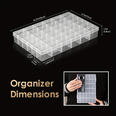 6pcs Mesh Plastic Storage Box with Grids and Adjustable Partition