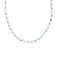 Colorful Beaded Necklace Boho Style Jewelry Decor 1 Pc