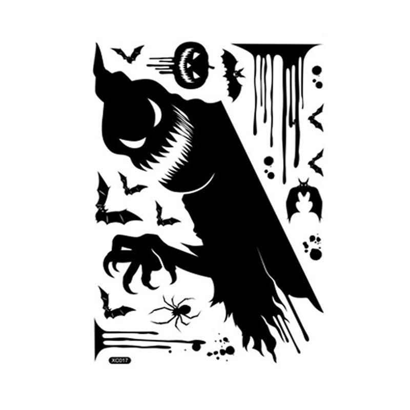 Halloween Giant Ghost Monster Shadow Window Sticker