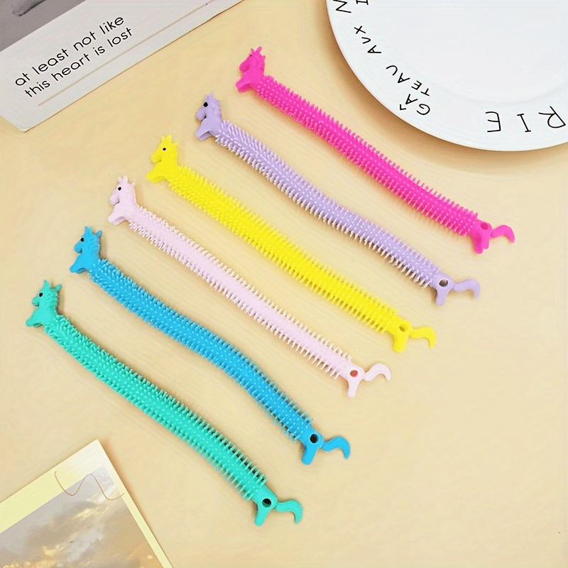 5pcs Mixed Colors Unicorn Stretchy Noodles Fidget Toys
