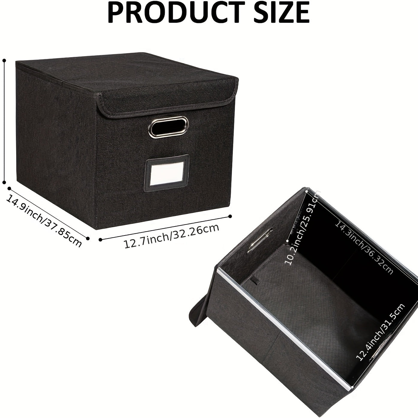 Filing Storage Boxes w/ Plastic Slide for Letter Legal File Folder