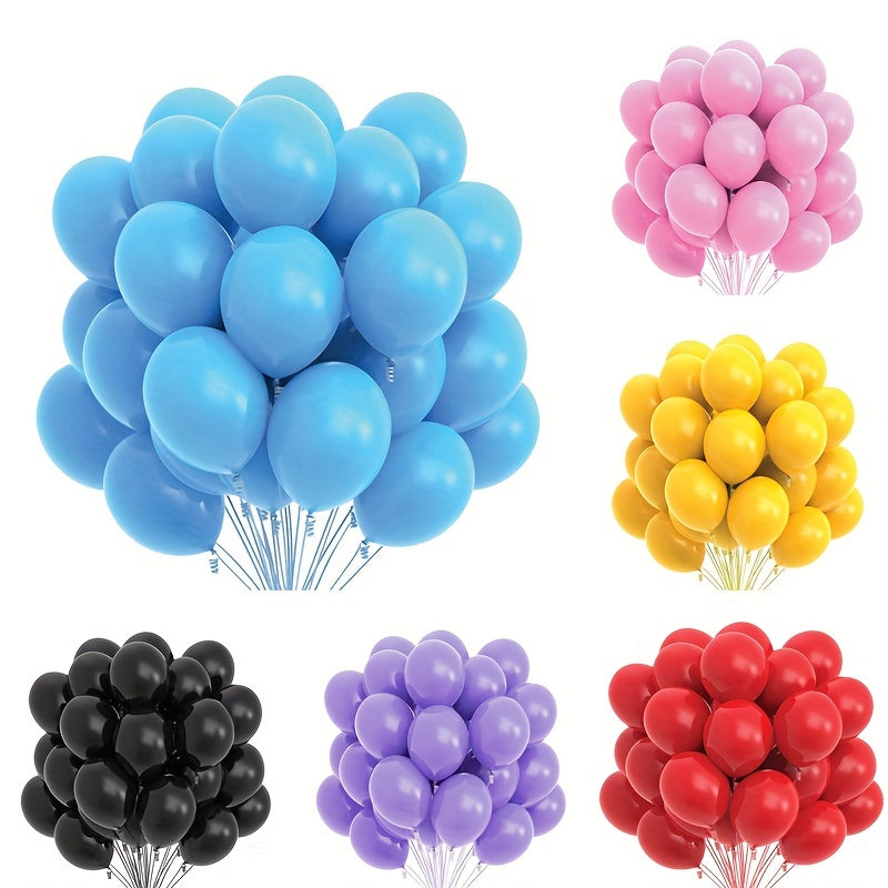 120pcs 12 inch Matte Latex Balloons Wedding Birthday Party Colorful Decor