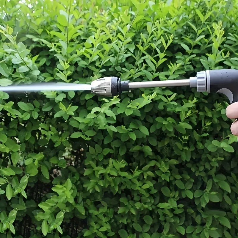 High Pressure Car Wash Water Gun Long Rod Garden Hose Nozzle