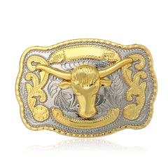 Western Cowboy Hip Hop Chicken Cow Belt Buckle