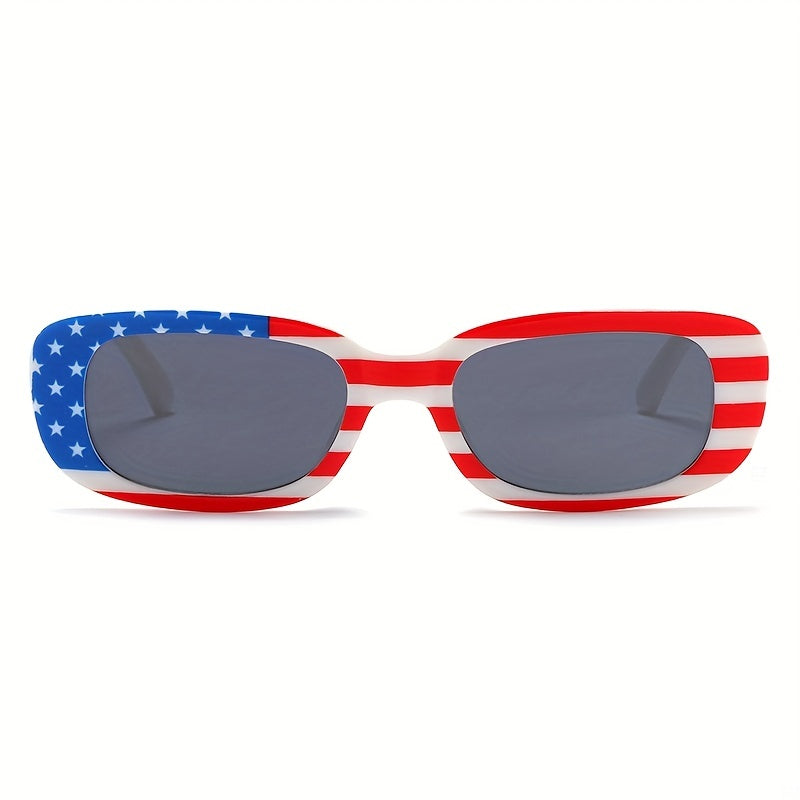 Flag Patterned Driving Glasses Sun Protection Fishing Sunglasses