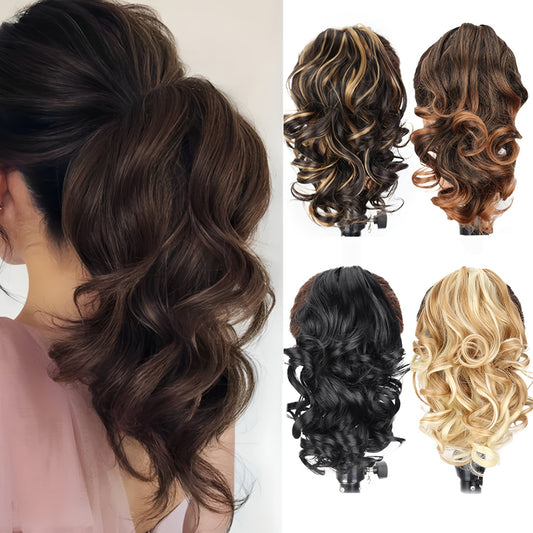 Curly Wavy Ponytail Extensions Clip In Hair Extensions Halloween Christmas