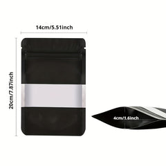 50pcs Matte Resealable Zip Mylar Bag For Small Business Food Storage Bags