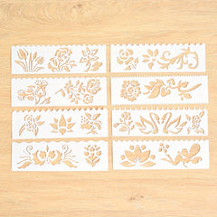 Kids Stencil Set 17 Letter Flower Leaf Weather Building Car & Animal Stencils