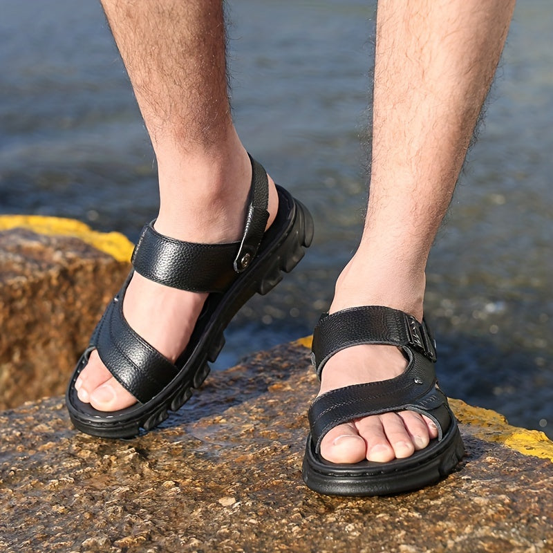 Men's Durable Non Slip Hiking Sandals - Comfy Outdoor Beach Water Shoes