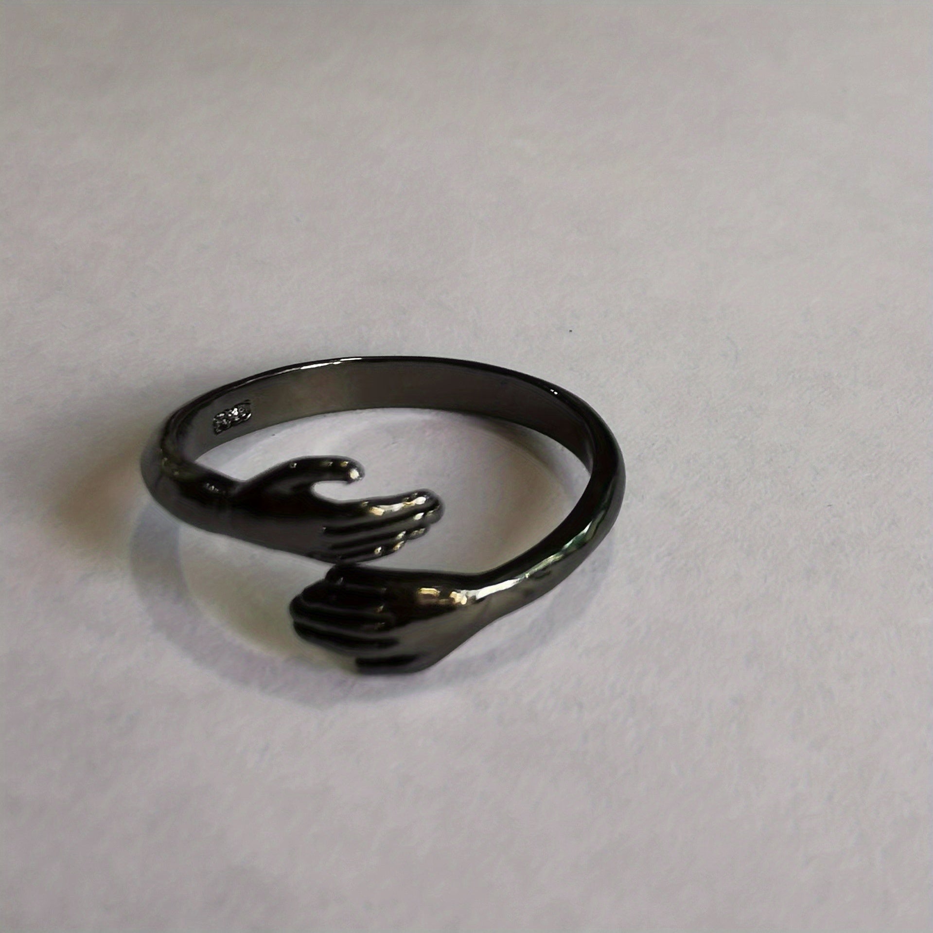 Romantic Double Section Love Hug Ring Adjustable Finger Ring