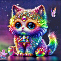 5D DIY Diamond Painting Cartoon Animal Cat Unicorn Fox Dragon Cross