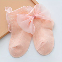 Baby Lace Socks Bow Knot Cotton Blend for Girls