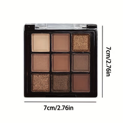 Mocha Brown Eyeshadow Tray Long Lasting Glamorous Eye Makeup