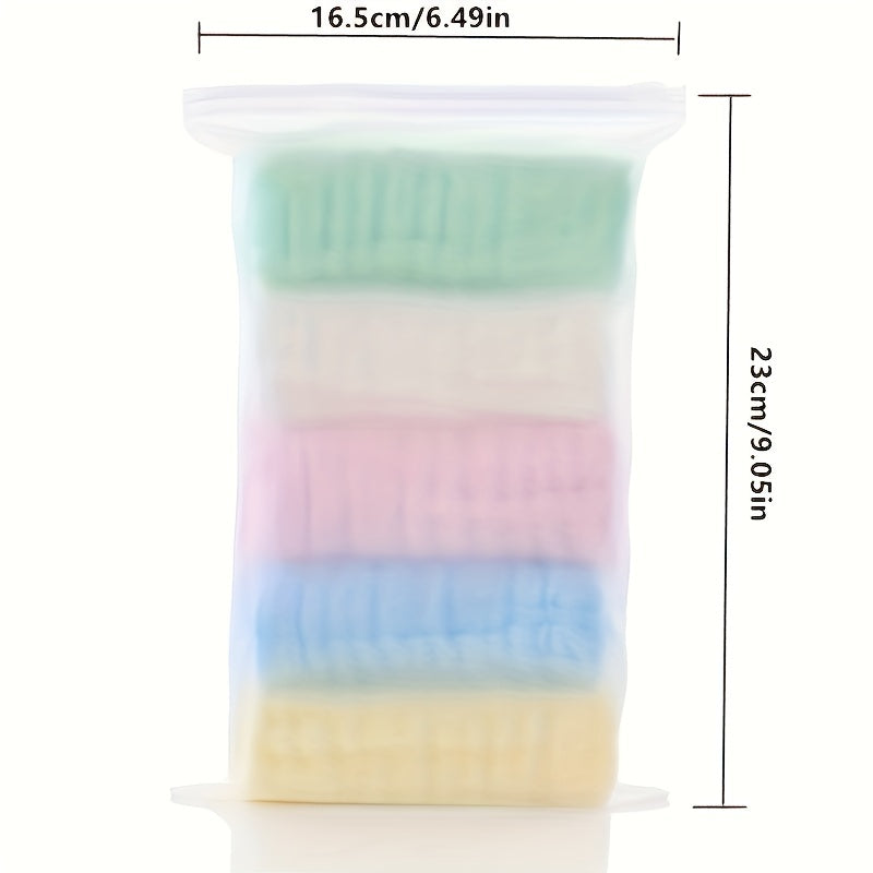 5 Soft Baby Towels 30x30cm - Face, Handkerchiefs, Bath, Feeding, Burping Cloths