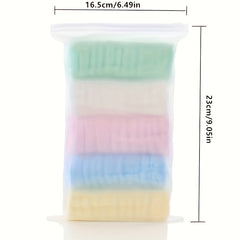 5 Soft Baby Towels 30x30cm - Face, Handkerchiefs, Bath, Feeding, Burping Cloths