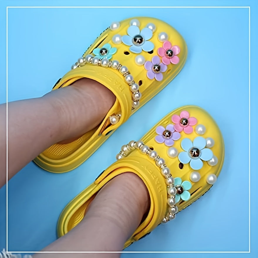 22pcs Flowers Shoe Charms - DIY Garden Shoes Decoration